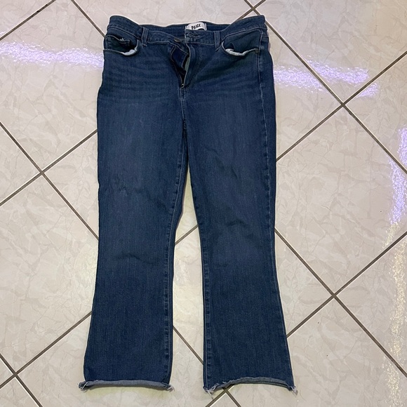PAIGE Dark Blue Flare Jeans - Picture 1 of 3